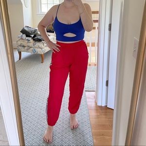 LF Red Track pants
